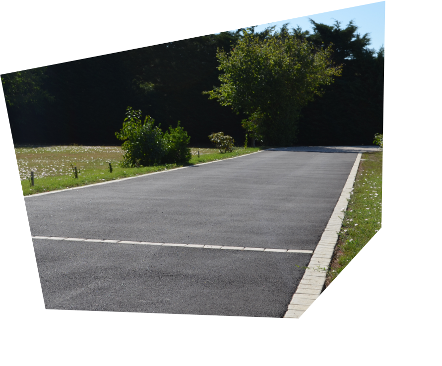 photo allée avec bordure